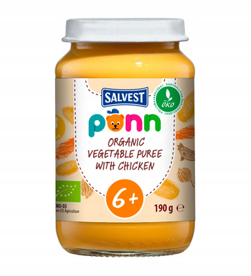 SALVEST PÕNN BIO Kurczak z puree z wołowiny 120 g