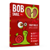 Bob Snail Rollsy owocowe Jabłko Wiśnia bez cukru 60 g