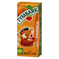 Tymbark Sok 100 % pomarańcza 200 ml