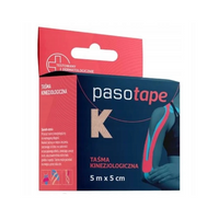 Pasotape Taśma kinezjologiczna 5 cm x 5 m na urazy mięśniowe cielista