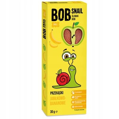 Bob Snail Rollsy owocowe Jabłko Banan 30 g