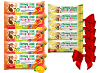 Zdrowy lizak dla dzieci mniam mniam z witaminami smak mango ŁEZKA 5 sztuk + GRATIS!