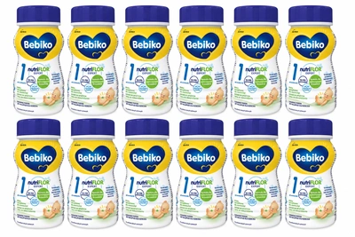 Bebiko 1 Mleko początkowe w płynie RTF dla niemowląt od urodzenia ZESTAW 12x200ml