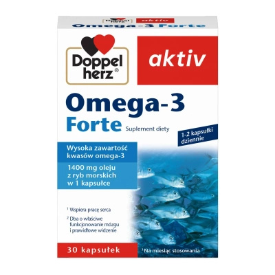 Doppelherz aktiv Omega-3 FORTE 30 kapsułek