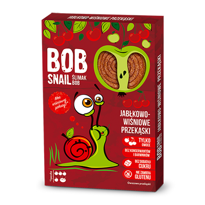 BOB SNAIL Przekąska jabłko-wiśnia 60g