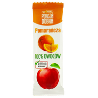 Porcja dobra jabłkowo-pomarańczowa przekąska fit słodycze baton 16 g