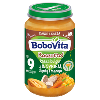 BoboVita Kaszotto! Kasza bulgur z indykiem dynią i mango po 9 miesiącu 190 g