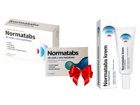 Normatabs ZESTAW suplement dla cery trądzikowej 30 tabletek i krem + GRATIS!