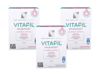 Vitapil Mama biotyna ZDROWE LŚNIĄCE WŁOSY na odbudowę ZESTAW 3 x 60 kapsułek