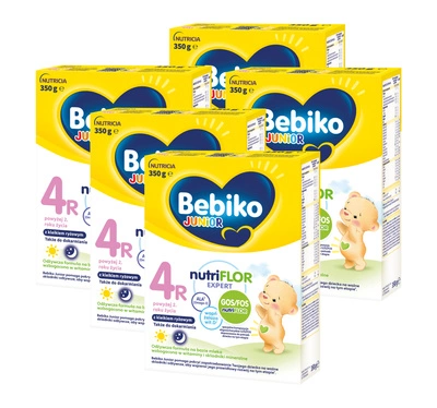 Bebiko Junior 4R Odżywcza formuła na bazie mleka dla dzieci powyżej 2. roku życia ZESTAW 5x600g