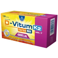 D-Vitum Forte Max 4000 j.m. K2 MK-7 NA ZDROWE KOŚCI 120 kapsułek
