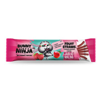 Bunny Ninja Fruit Straws przekąska owocowa o smaku jabłko-malina 16 g