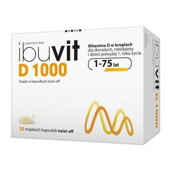 Ibuvit D 1000 j.m. Witamina D twist-off 30 kap.