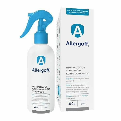 ALLERGOFF Spray usuwający alergeny kurzu domowego 400 ml