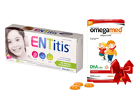 ENTitis dla dzieci po 3 roku życia smak tutti frutti 30 pastylek do ssania + GRATIS!