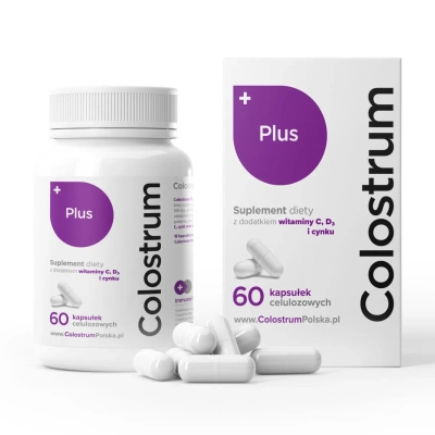 Colostrum Plus ODPORNOŚĆ siara bydlęca 60 kapsułek + GRATIS!