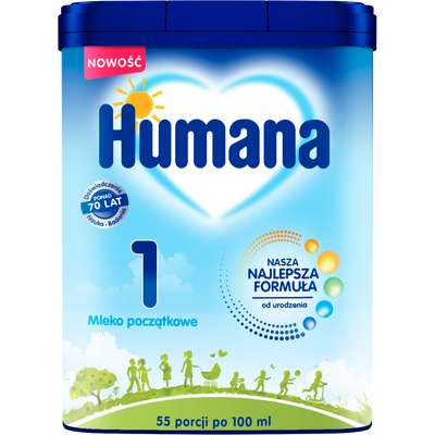 Humana 1 5HMO Mleko początkowe od urodzenia ZESTAW 3 x 750 g