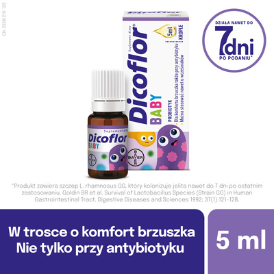 Dicoflor baby krople dla niemowląt i dzieci 5 ml