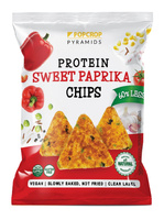 Popcrop chrupki piramidki proteinowe o smaku słodkiej papryki bezglutenowe ZESTAW 2 x 60 g