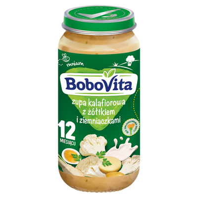 BoboVita Zupa kalafiorowa z żółtkiem i ziemniaczkami po 12 miesiącu 250 g