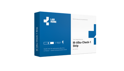 Lab Home Test na nerki M-Albu-Check-1 Strip – 1 test z moczu