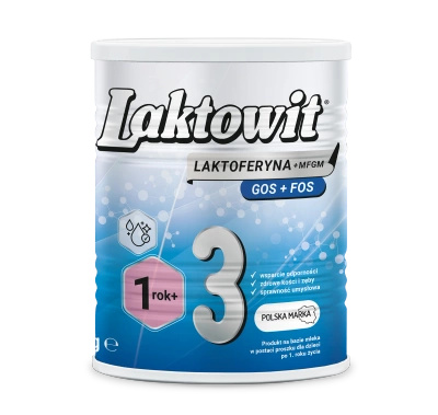 Laktowit 3 LAKTOFERYNA+MFGM powyżej 1. roku ZESTAW 3 x 400 g