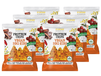 Popcrop chrupki piramidki proteinowe o smaku wegańskich żeberek bezglutenowe ZESTAW 2 x 60 g