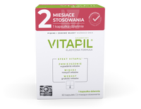 Vitapil biotyna ZDROWE LŚNIĄCE WŁOSY na odbudowę 60 kapsułek