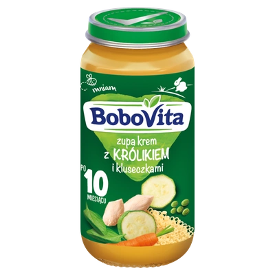 BoboVita Zupa krem z królikiem i kluseczkami po 10 miesiącu 250 g