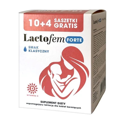 Lactofem - wsparcie laktacji karmienie piersią smak klasyczny 14 saszetek