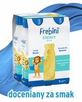 Frebini Energy Drink, smak bananowy, 24 x 200 ml. Żywność specjalnego przeznaczenia medycznego. Dla dzieci 1 - 12 lat