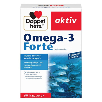 Doppelherz aktiv Omega-3 FORTE 60 kapsułek