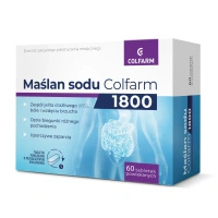Colfarm maślan sodu duża dawka 1800 TRAWIENIE 60 tabletek