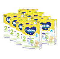 BEBIKO NUTRIflor Expert 2 mleko następne dla niemowląt, powyżej 6. m-ca życia ZESTAW 8 x 550 g