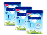 Humana 1 5HMO Mleko początkowe od urodzenia ZESTAW 3 x 750 g