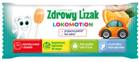 Zdrowy lizak Mniam-Mniam Lokomotion na podróż o smaku pomarańczowym ŁEZKA 1 sztuka