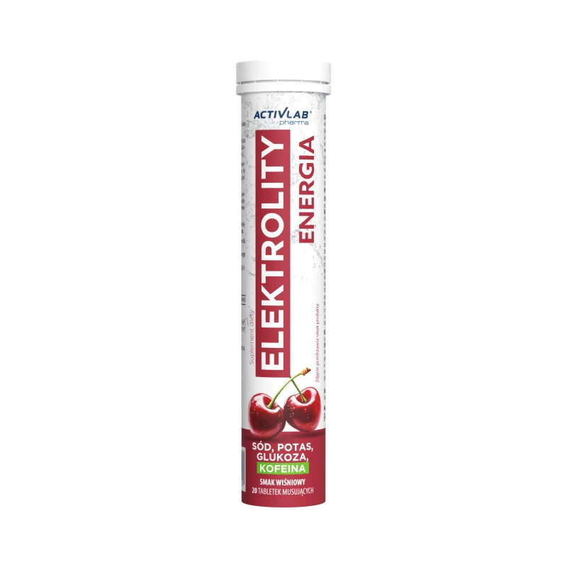 ActivLab Elektrolity Energia NAWODNIENIE smak wiśni 20 tabletek musujących