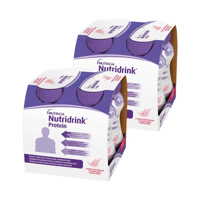 Nutridrink Protein o smaku truskawkowym ZESTAW 8 x 125 ml