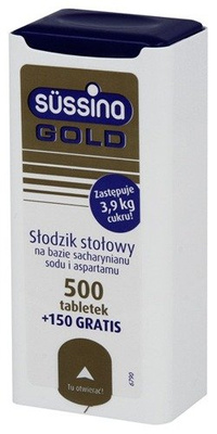 Süssina Gold słodzik stołowy 500+150 tab. gratis