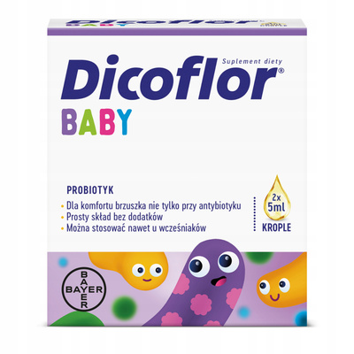 Dicoflor Baby probiotyk krople zestaw 2 x 5 ml 