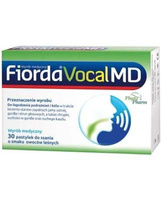 Fiorda Vocal MD o smaku owoców leśnych 30 pastylek Ból gardła