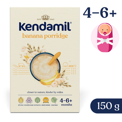 Kendamil kaszka mleczna z bananem od 4 miesiąca 150g