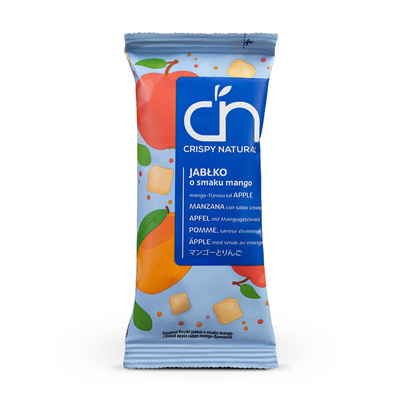 Crispy Natural Chipsy ZESTAW Jabłko, Brzoskwinia, Mango, Ananas 100% suszone owoce BEZ cukru