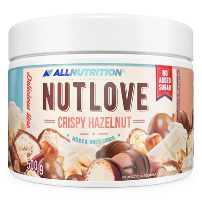 Allnutrition Nutlove Crispy Hazelnut krem mleczno orzechowy 500 g