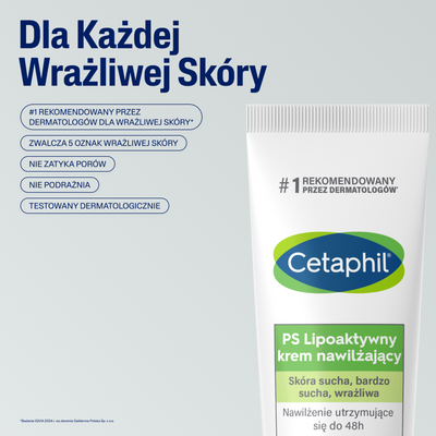 Cetaphil PS Lipoaktywny krem nawilżający do bardzo suchej skóry 100 g
