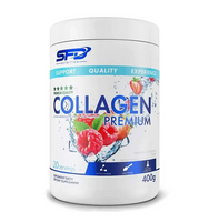 SFD collagen premium suplement o smaku malinowo - truskawkowym 400g