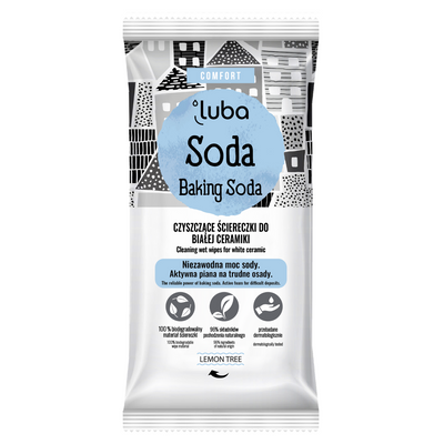 Luba Ściereczki Czyszczące SODA do czyszczenia armatury i ceramiki łazienkowej 24 sztuki