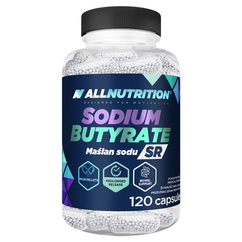 Allnutrition maślan sodu SR kwas masłowy 120 kapsułek