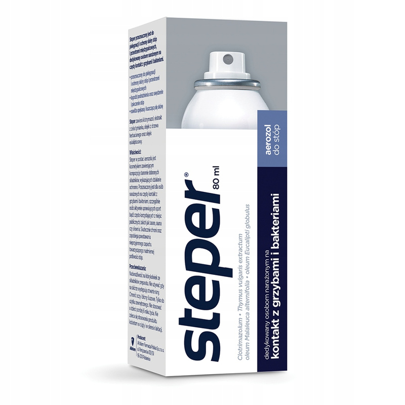 Steper Aerozol do stóp i paznokci x80 ml