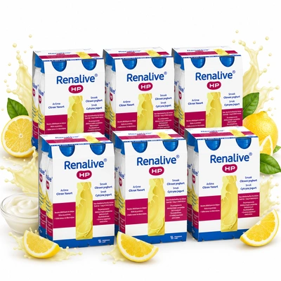 Fresubin RENALIVE HP smak cytryna jogurt DLA OSÓB DIALIZOWANYCH ZESTAW 24 x 200 ml